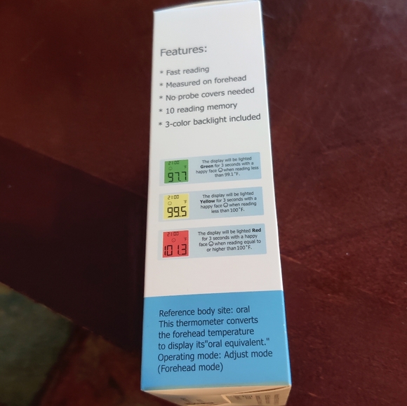 🗺️ New in box! Sejoy DET-306 No Touch Infrared Forehead Thermometer MSRP $74 - Picture 5 of 11